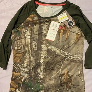 Under Armour Realtree fitted 3/4 sleeve tee